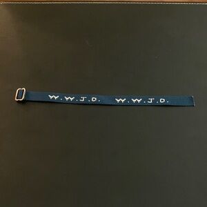 Blue WWJD Bracelet